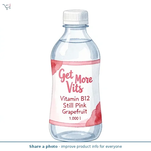 Get More Vits Vitamin B12 Still Pink Grapefruit