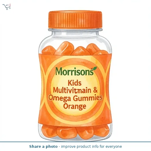 Morrisons Kids Multivitamin & Omega Gummies Orange