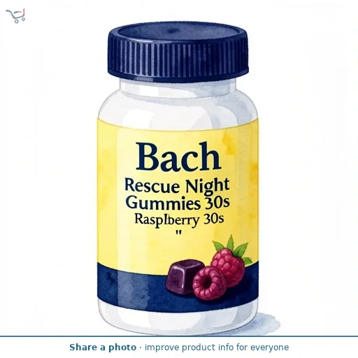 Rescue Night Gummies Raspberry 30s