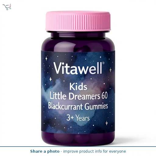 Vitawell Kids Little Dreamers 60 Blackcurrant Gummies 3+ Years