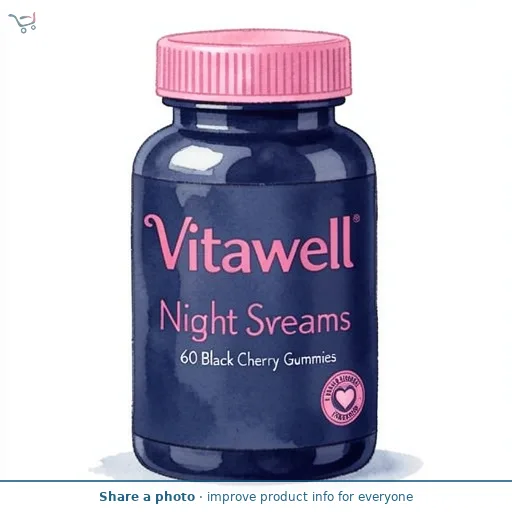 Vitawell Night Sweet Dreams 60 Black Cherry Gummies