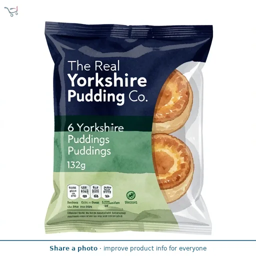 The Real Yorkshire Pudding Co. 6 Yorkshire Puddings 132g