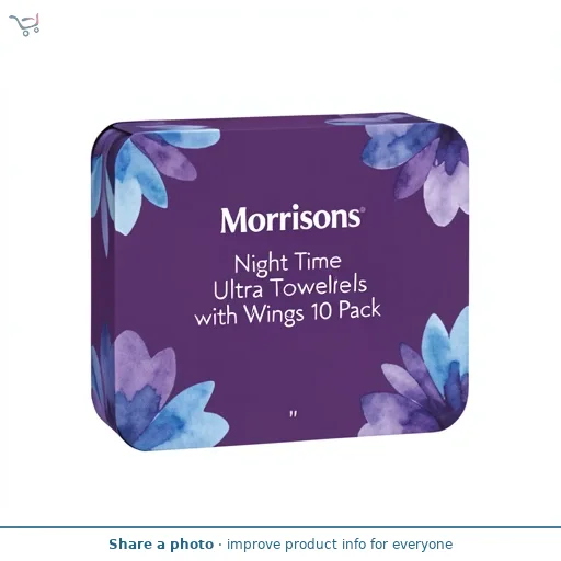 Morrisons Night Time Ultra Towels with Wings 10 Pack