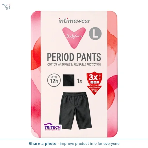 Bodyform Intimawear Washable Cotton Period Pants Underwear Size L