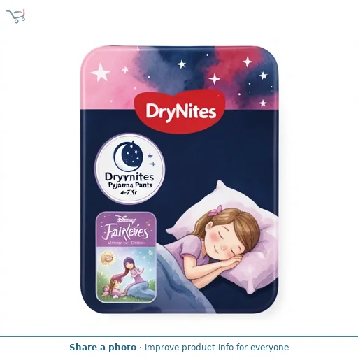 Huggies Drynites Pyjama Pants Disney Fairies 4-7Yr 