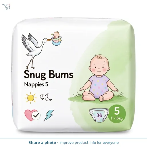 Snug Bums Nappies Size 5 