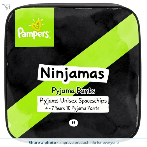 Pampers Ninjamas Pyjama Pants Unisex Spaceships 4 - 7 Years 10 Pyjama Pants