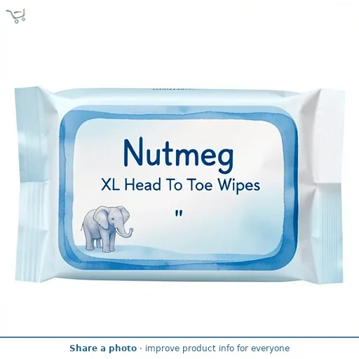 Nutmeg XL Head To Toe Wipes