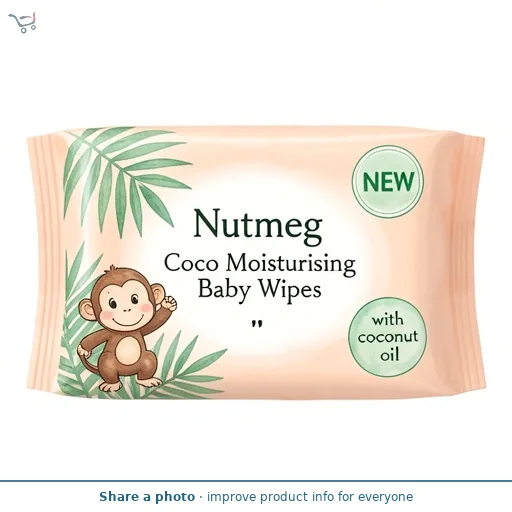 Nutmeg Coco Moisturising Baby Wipes