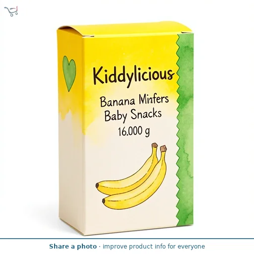 Kiddylicious Banana Mini Wafers Baby Snacks