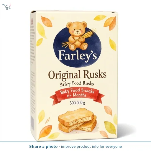 Farley's Original Rusks Baby Food Snacks 6+ Months 300g