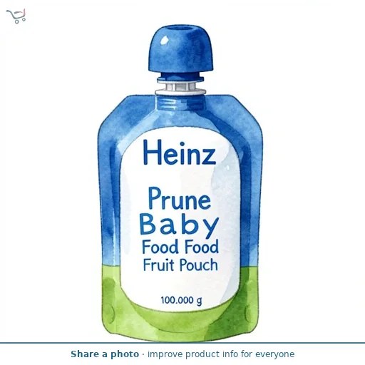 Heinz Prune Baby Food Fruit Pouch 100g