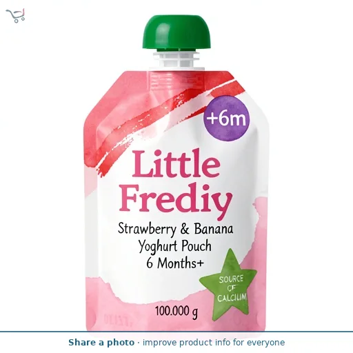 Little Freddie Strawberry & Banana Yoghurt Pouch 6 Months+