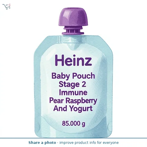 Heinz Baby Pouch Stage 2 Immune Pear Raspberry And Yogurt