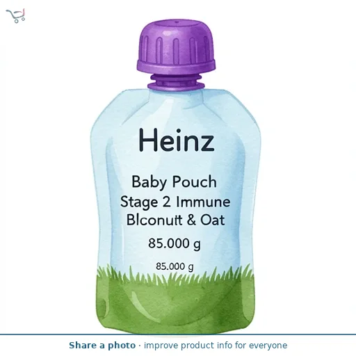 Heinz Baby Pouch Stage 2 Immune Blueberry Coconut & Oat