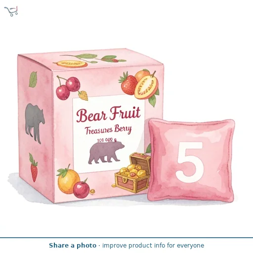 BEAR Fruit Treasures Berry 3+ years 5x20g