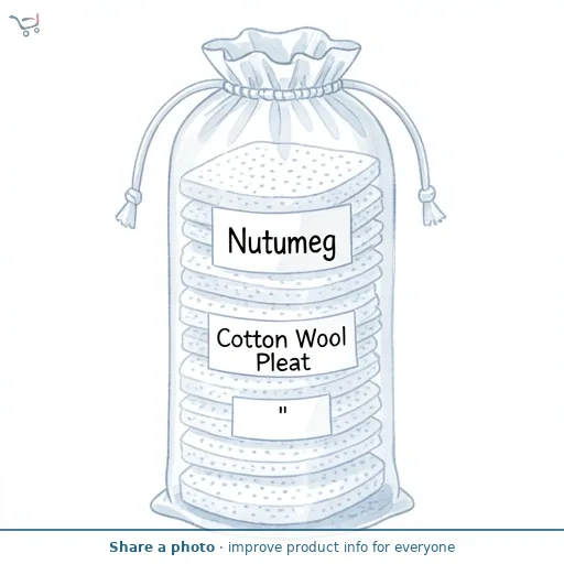 Nutmeg Cotton Wool Pleat 