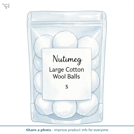  Nutmeg Large Cotton Wool Balls 