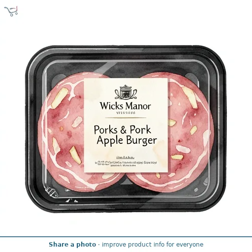 Wicks Manor Pork & Apple Burger