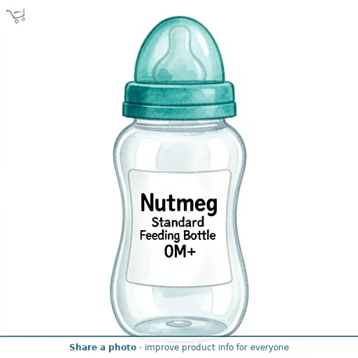 Nutmeg Standard Feeding Bottle 0M+