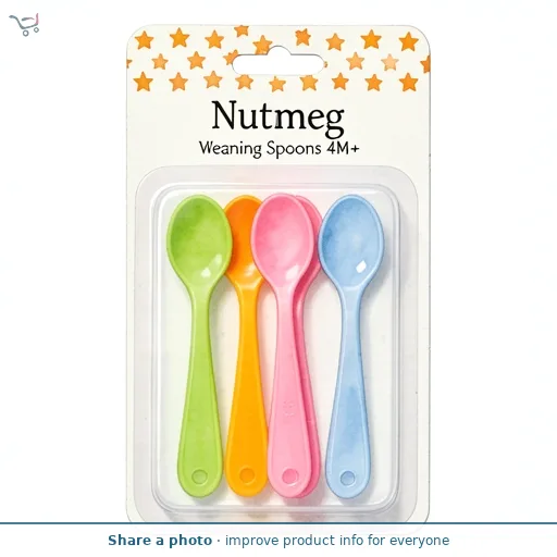  Nutmeg Weaning Spoons 4M+