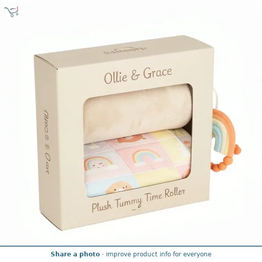 Ollie & Grace Plush Tummy Time Roller