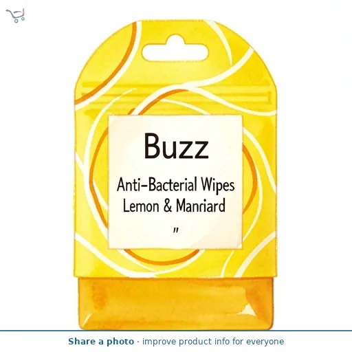 Buzz Anti-Bacterial Wipes Lemon & Mandarin