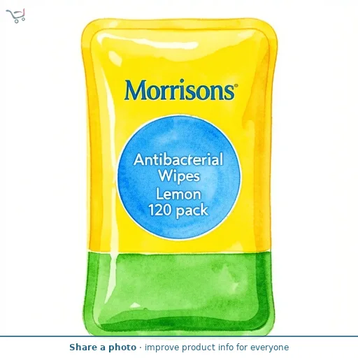 Morrisons Antibacterial Wipes Lemon 120 pack