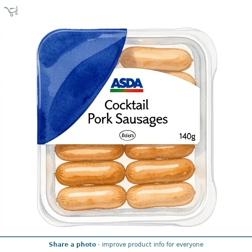 ASDA Cocktail Pork Sausages 140g