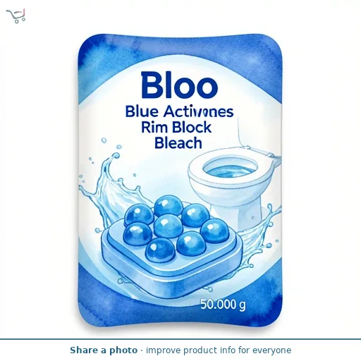 Bloo Self Active Bleach Blue Water Toilet Rim Block 50g