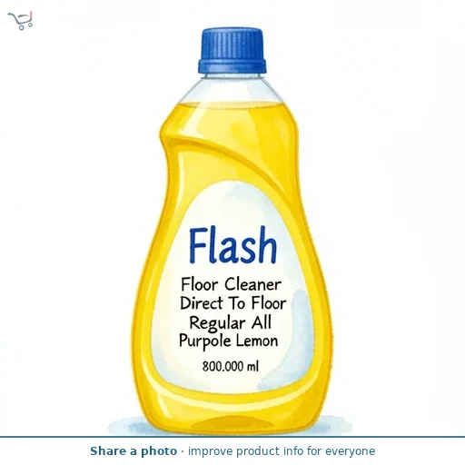 Flash Floor Cleaner Direct To Floor Regular All Purpose Lemon