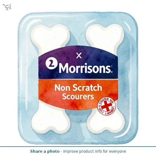 Morrisons 2x Non Scratch Bathroom Scourers