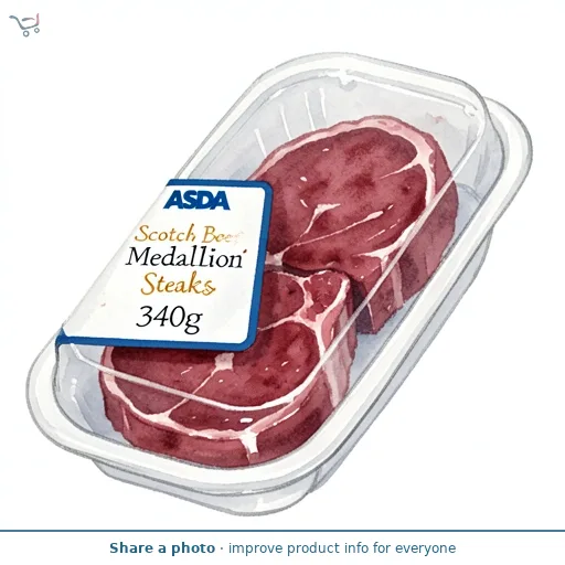ASDA Scotch Beef Medallion Steaks 340g