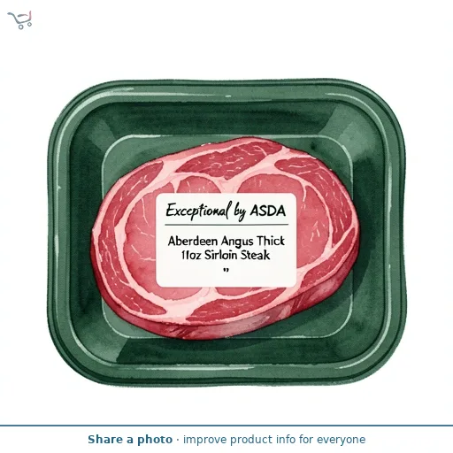 Exceptional by ASDA Aberdeen Angus Thick Cut 11oz Sirloin Steak