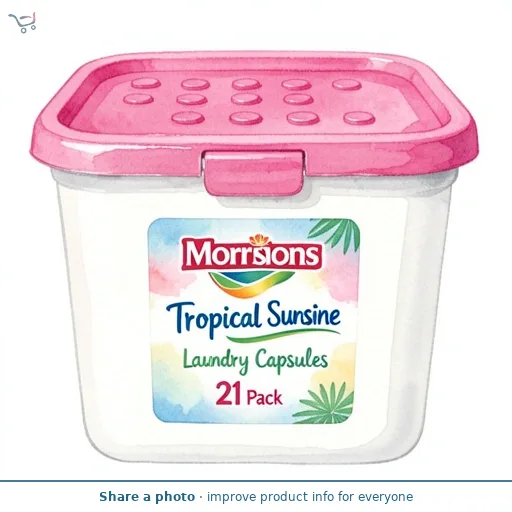 Morrisons Tropical Sunrise Laundry Capsules 21 Pack