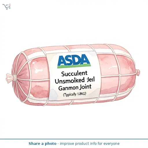 ASDA Succulent Unsmoked Gammon Joint (Typically 1.8KG)