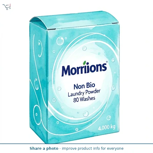 Morrisons Non Bio Laundry Powder 80 Washes 