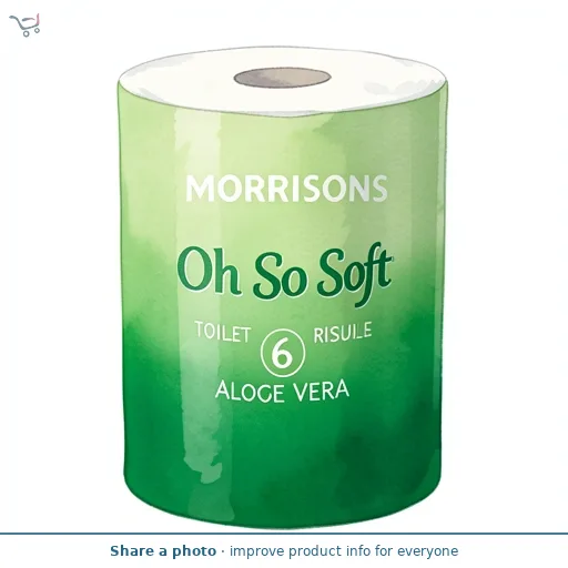 Morrisons Oh So Soft 6 Aloe Vera Toilet Tissue Longer Rolls