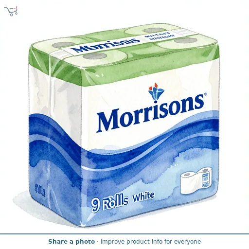 Morrisons Toilet Tissue White 9 Rolls