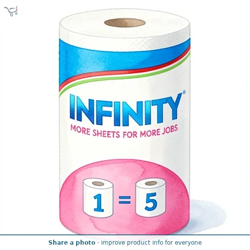 Plenty Infinity Kitchen Roll 375 Sheets