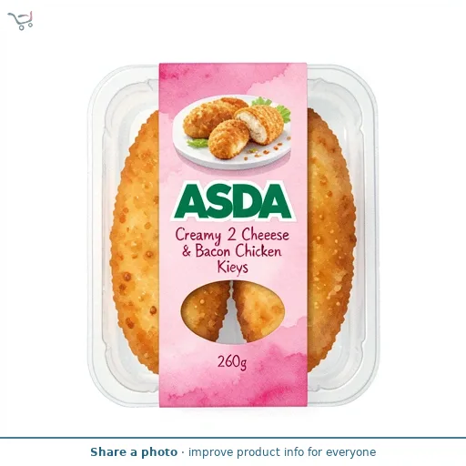 ASDA Creamy 2 Cheese & Bacon Chicken Kievs 260g