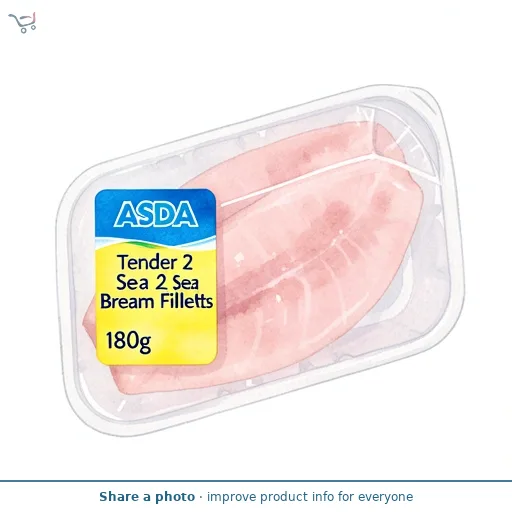 ASDA Tender 2 Sea Bream Fillets 180g
