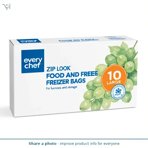 Keep It Handy Slide Lock Food & Freezer Bags Large 