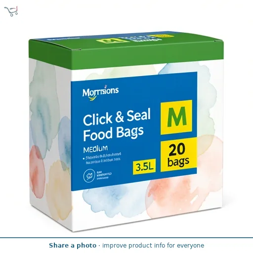 Morrisons Click & Seal Food Bags Medium 