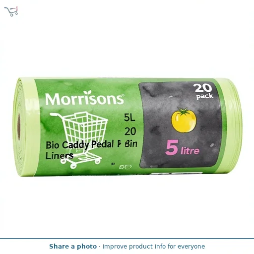 Morrisons 5L 20 Bio Caddy Pedal Bin Liners
