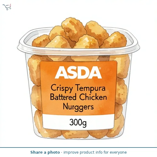 ASDA Crispy Tempura Battered Chicken Nuggets 300g