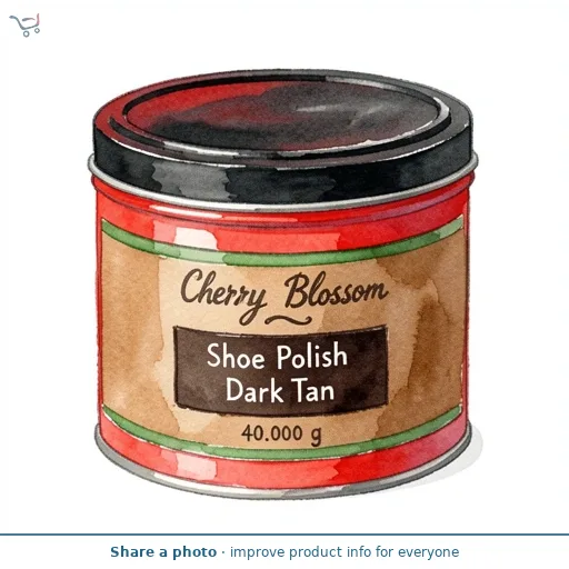 Cherry Blossom Shoe Polish Dark Tan