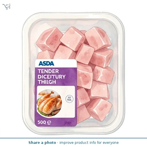 ASDA Tender Diced Turkey Thigh 500g