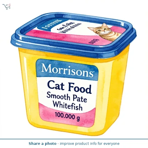 Morrisons Cat Food Smooth Pate With Whitefish 100g