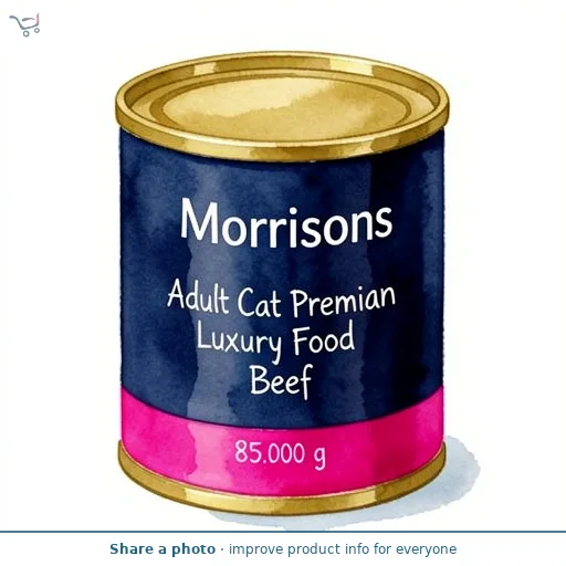Morrisons Adult Cat Premium Luxury Food Beef
